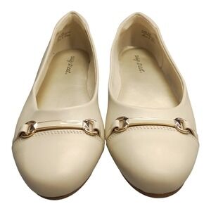 Easy Street Ballet Flats Womens US Size 9.5M Beige Comfort Almond Toe Slip On